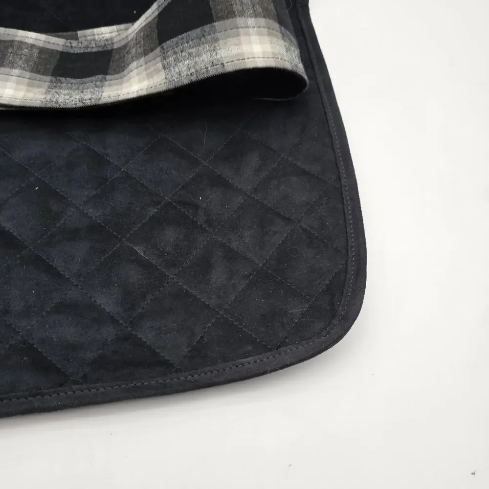 PENDLETON Dog Coat Black White Gray Plaid Large 30-55 Lbs Jacket Carolina
